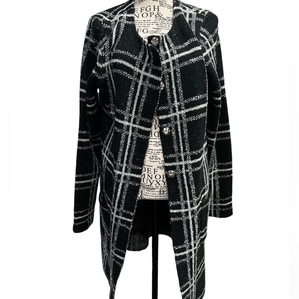 Longline Sweater Jacket/Duster, Large - Picture 6 of 6
